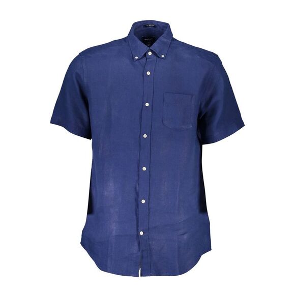 Gant Blue Linen Men's Shirt